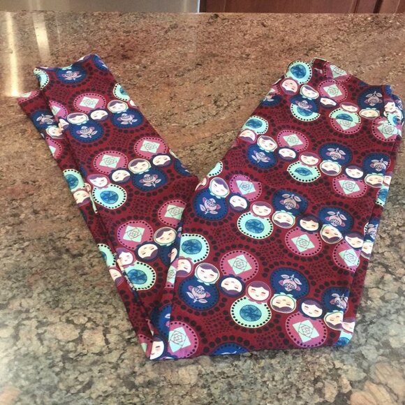 OS NWOT LuLaRoe Leggings D05 804 - Picture 1 of 3